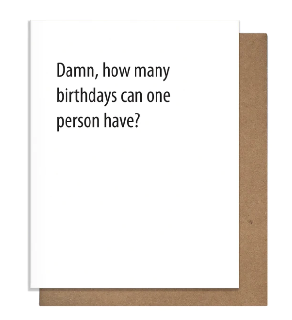 How Many Birthday Card