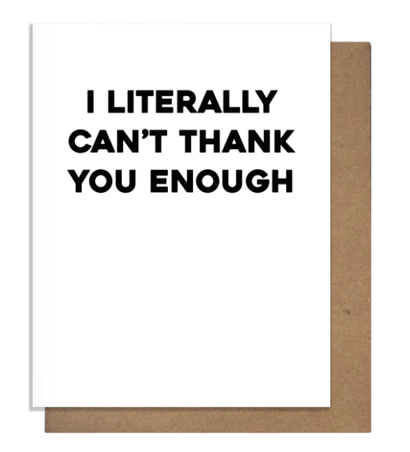 Thank You Enough Card
