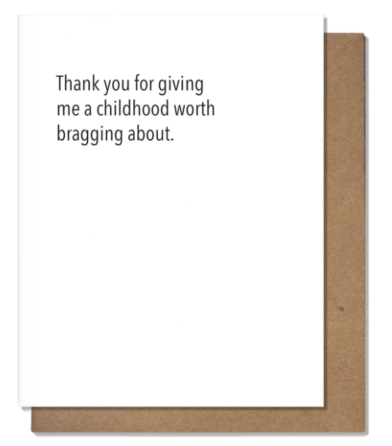 Brag Childhood Card