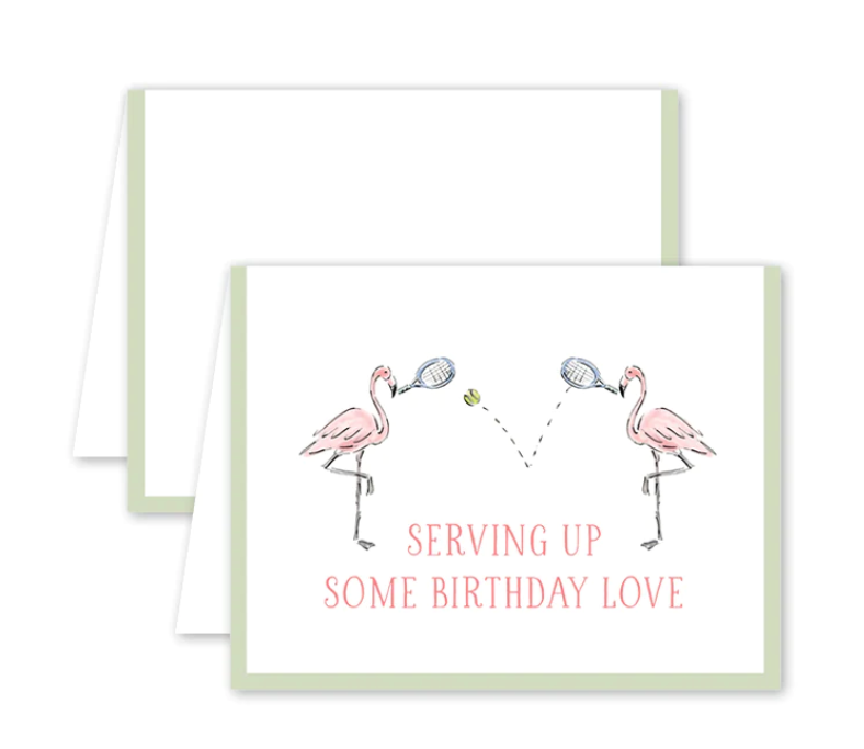 Zoo in the City Flamingo Birthday Card