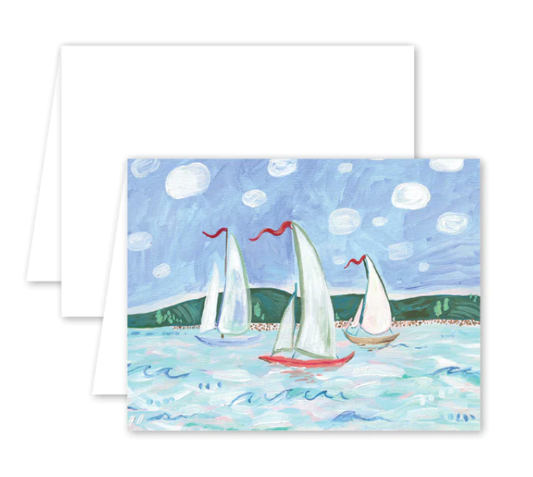 Nantucket Sailboats Card