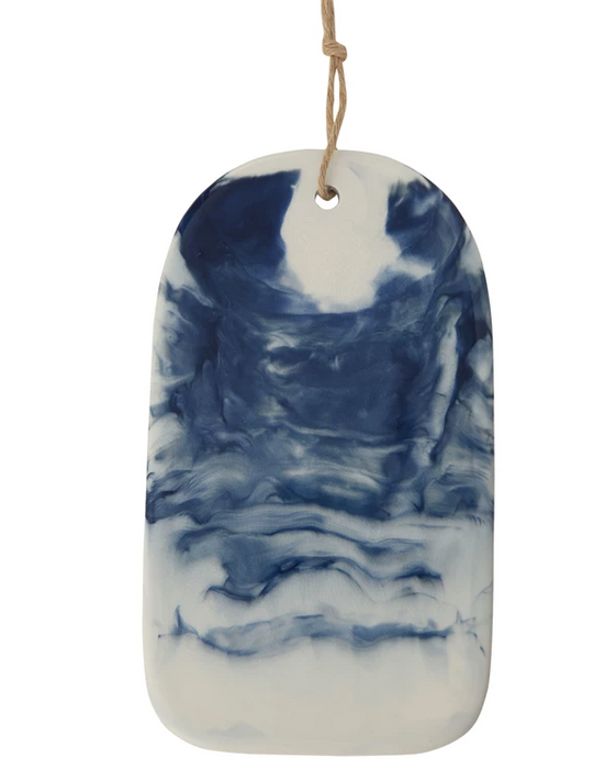 Blue Ceramic Cheese Board
