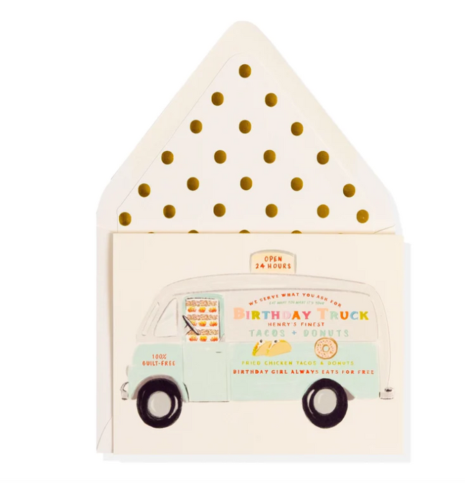 Happy Birthday Truck Card