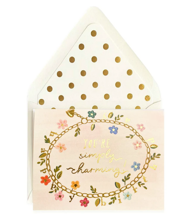 You're Simply Charming Birthday Card