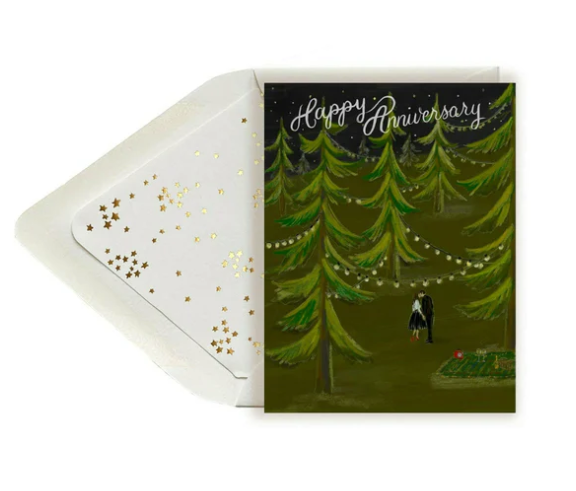 Happy Anniversary Forest Card