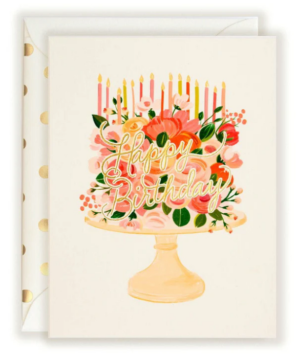 Floral Cake Card