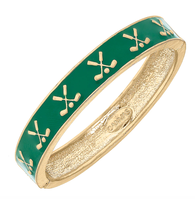 Briar Golf Club Enamel Bracelet | Green