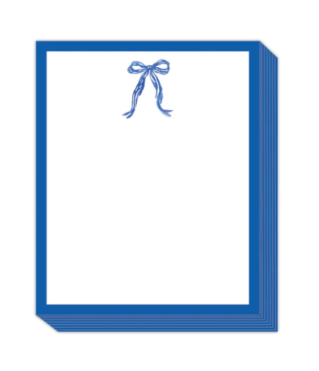 Blue Bow Tall Stack Pad