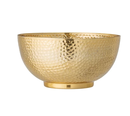 Large Hammered Metal Bowl