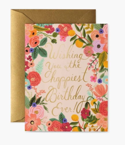 Garden Party Birthday Card