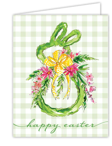 Happy Easter Bunny Topiary Wreath