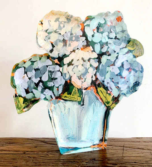 Bitty Bloom Block | Blue Hydrangea