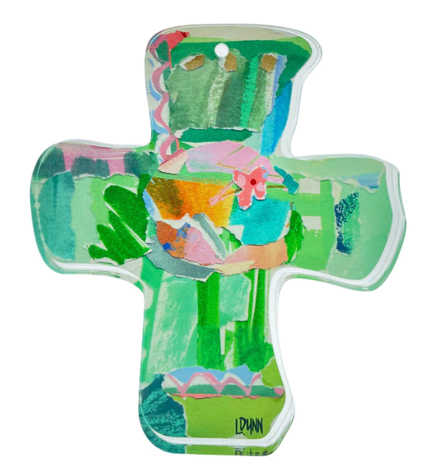 Everlasting Love Acrylic Cross | Green