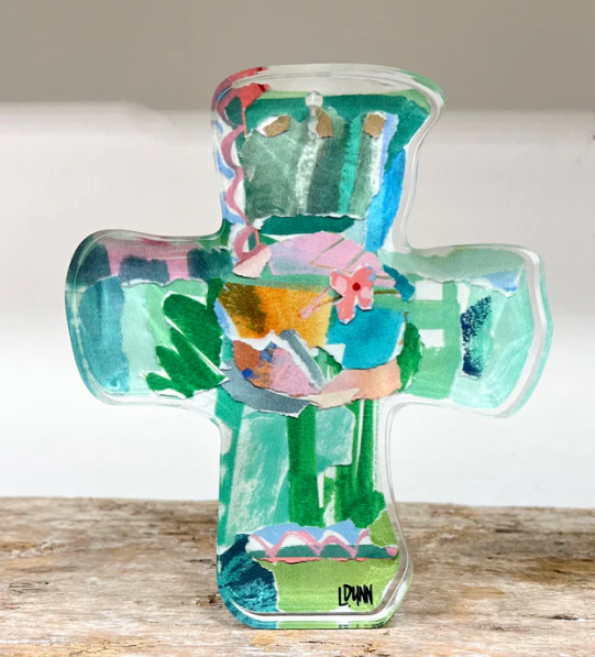 Everlasting Love Acrylic Cross | Green