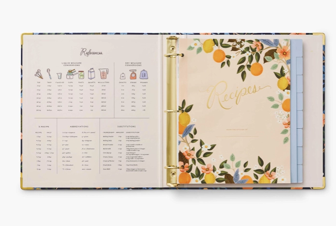 Citrus Grove Recipe Binder