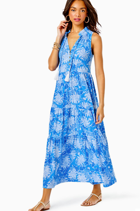 Malone Maxi Dress | Boca Blue Croc and Lock It