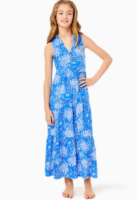 Mini Malone Maxi Dress | Boca Blue Croc and Lock It