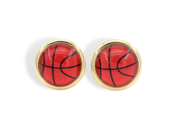 Basketball Stud Earrings