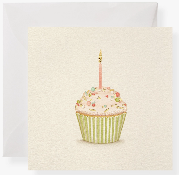 Birthday Cupcake Enclosure Card