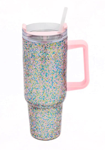 40oz Glitter Party Stainless Steel Insulated Tumbler