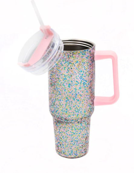 40oz Glitter Party Stainless Steel Insulated Tumbler