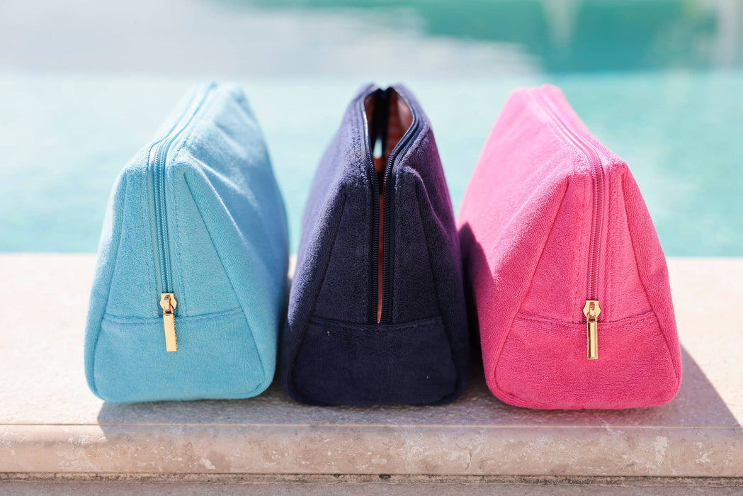Terry Zip Pouch | Turquoise