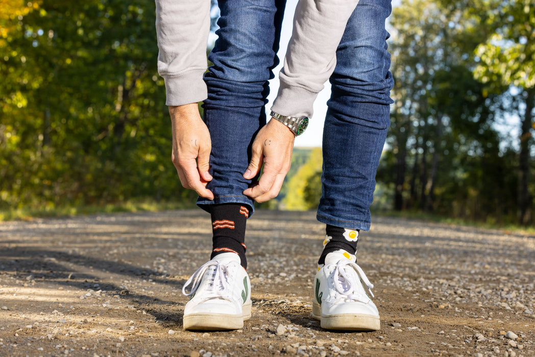 Bacon & Eggs Men's Mismatched Socks
