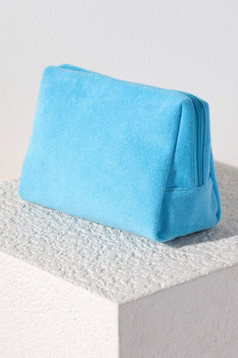 Terry Zip Pouch | Turquoise