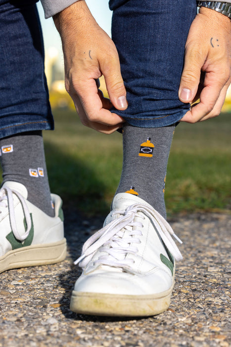 Whiskey & Glass Mismatched Men's Socks