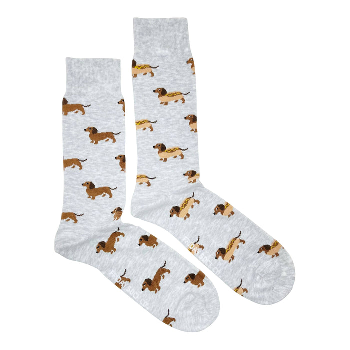 Hot Weiner Dog Mismatched Men's Socks