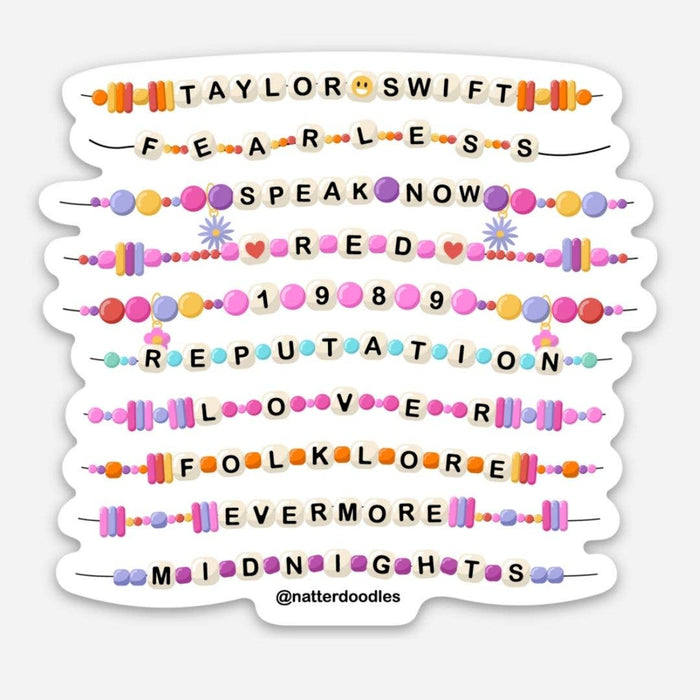 Taylor Swift Bracelets Era Sticker