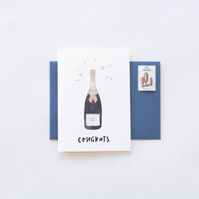 Congrats Champagne Card