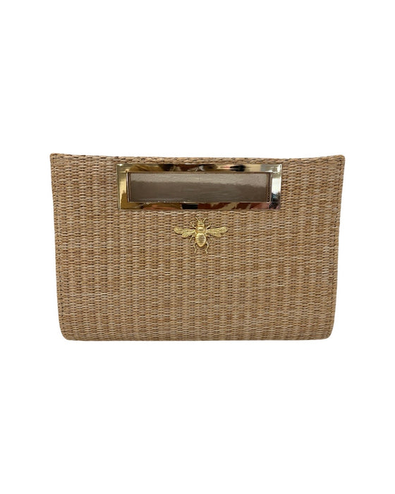 Straw Bee Clutch